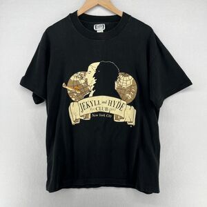 JEKYLL & HYDE CLUB Shirt Adult OS NYC 90s Haunted Bar Restaurant Black USA VTG